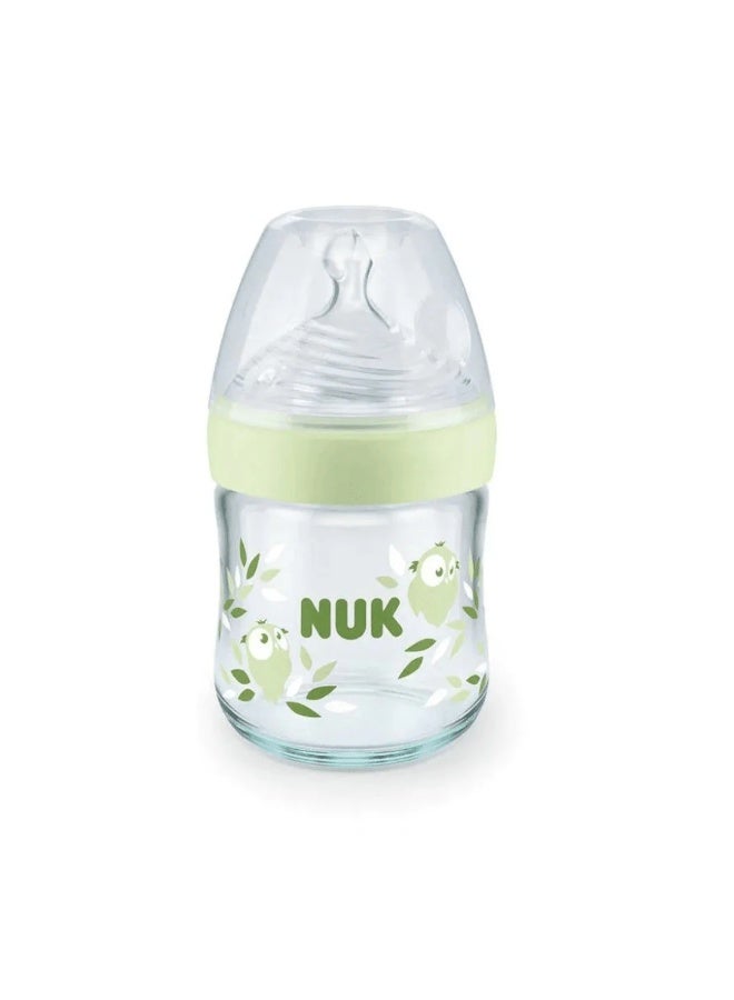 NUK Nature Sense Glass Baby Bottle with Temperature Control - 120ml (Size S) - Image 2